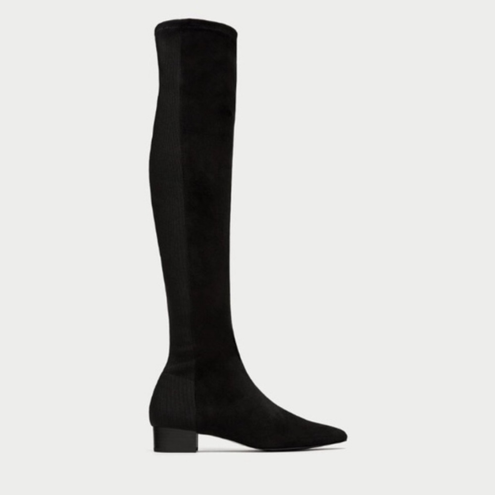 Zara Suede Over the Knee Boots Women’s 37